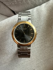 Usado, Relógio de quartzo Casio MTP-1172 masculino moldura tom dourado mostrador cinza escuro  comprar usado  Enviando para Brazil