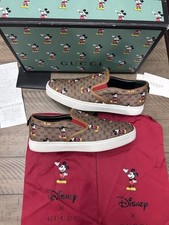 Tênis Gucci Disney Mickey Mouse com caixa sacos de pó e recibo 8 1/2G, usado comprar usado  Enviando para Brazil