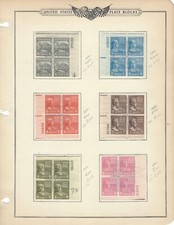 Plate block collection for sale  USA