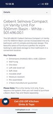 Geberit selnova compact for sale  SALE