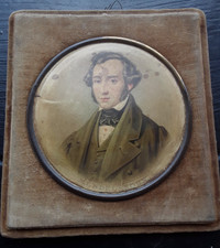 Antique miniature picture for sale  NEWPORT