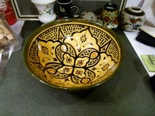Moroccan ceramic bowl for sale  BILLINGHAM