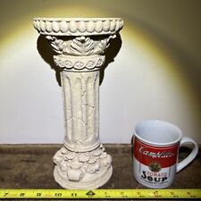 Usado, Figura de pergaminho esculpida grega coluna pedestal coluna resina maciça vintage 5x10” comprar usado Usado, Figura de pergaminho esculpida grega coluna pedestal coluna resina maciça vintage 5x10” comprar usado  Enviando para Brazil