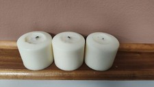 Juego de 3 velas - Pilar de 3" de diámetro X 2,5" de alto - Ligeramente usado segunda mano  Embacar hacia Mexico