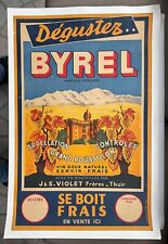 Ancienne affiche byrel d'occasion  Orleans-