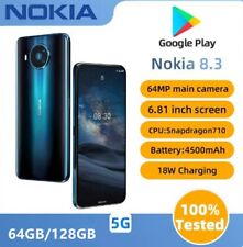 Używany, Nokia 8.3 128GB / 8GB 64GB / 4GB RAM Single / Dual SIM Oryginalny 64MP Komórka 5G Telefon na sprzedaż  Wysyłka do Poland