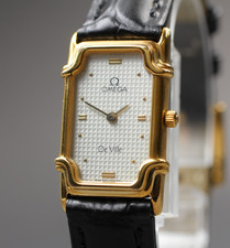 Vintage 1984 [Quase Perfeito] Omega De Ville Cal.1450 16mm Mostrador Quartzo Prata Feminino comprar usado  Enviando para Brazil