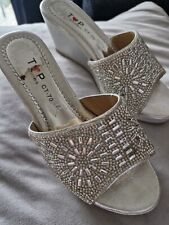 silver mules shoes for sale  BURNLEY