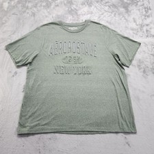 Camisa masculina Aeropostale 3XL verde urze gola redonda manga curta gráfico inchado comprar usado  Enviando para Brazil