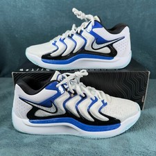 Tênis de basquete Nike KD 17 branco/preto/jogo azul royal tamanho masculino 9.5 novo comprar usado  Enviando para Brazil