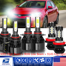 Kit combo de lâmpadas de neblina alta baixa para Toyota Corolla 2009-2016 6x faróis de LED comprar usado  Enviando para Brazil