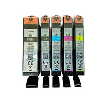 Cartuchos de tinta Canon, PGI-580PGBK CLI-581BK CLI-581C CLI-581M CLI-581Y, (configuração), usado comprar usado  Enviando para Brazil