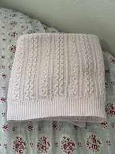 Cobertor de berço RACHEL ASHWELL SIMPLE SHABBY CHIC BERÇÁRIO ROSA MALHA CABO 39”x29”, usado comprar usado  Enviando para Brazil