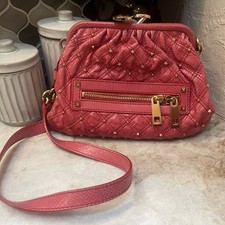Mini bolsa Marc Jacobs Stam cravejada acolchoada rosa beijo bolsa LINDA *Y2K* comprar usado Mini bolsa Marc Jacobs Stam cravejada acolchoada rosa beijo bolsa LINDA *Y2K* comprar usado  Enviando para Brazil