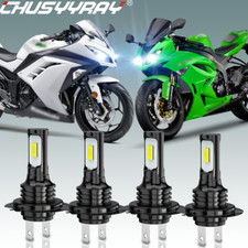 Kit de 2 pares de lâmpadas de faróis LED para motocicleta H7 COB branco 6000K VS 55W 35W HID xenônio, usado comprar usado  Enviando para Brazil
