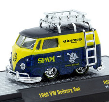 VW Volkswagen T1 Bus Delivery Van - 1960 - blue / yellow - M2 1:64 comprar usado  Enviando para Brazil