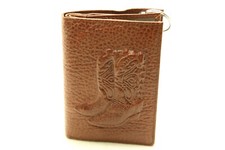Portefeuille marron cuir d'occasion  Bagnolet