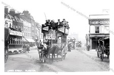 AB0390 - Ônibus a cavalo - Upper street Islington, Londres - fotografia 6"x4" comprar usado  Enviando para Brazil