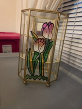 Hexagon brass glass for sale  Austin