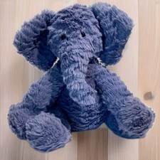 Pelúcia de elefante azul Jellycat Fuddlewuddle 9” bicho de pelúcia aposentado médio comprar usado  Enviando para Brazil