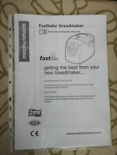Recipes breadmaker morphy for sale  DUNSTABLE