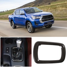 Tampa de acabamento de painel de engrenagem de controle central de carbono ABS para Toyota Hilux Revo 2015-2021, usado comprar usado  Enviando para Brazil