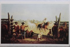 Usado, Arte James Walker Cavalo Corral Gaúchos Cartão Postal Antigo Vintage Cartão Visualização Padrão PC comprar usado  Enviando para Brazil