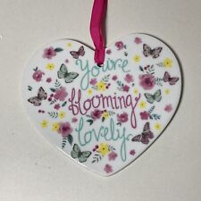 Ceramic hanging heart for sale  BIRMINGHAM