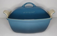 Cazuela Le Creuset Heritage azul marino de gres 4,5 qt ¡Rara! segunda mano  Embacar hacia Mexico