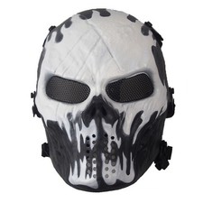 Máscara de proteção facial completa tática Airsoft paintball caveira esqueleto exército A comprar usado  Enviando para Brazil