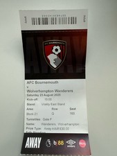 Afc bournemouth wolves for sale  WOLVERHAMPTON
