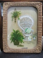 Wicker framed peacock for sale  Donalsonville