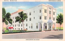 Cartão postal antigo I17 Miami Beach Hotel The Webster FL Flórida agora loja de roupas comprar usado Cartão postal antigo I17 Miami Beach Hotel The Webster FL Flórida agora loja de roupas comprar usado  Enviando para Brazil