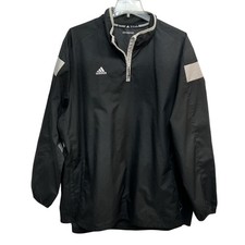 Usado, Jaqueta Pulôver Adidas ClimaProof Masculina 3XL Preta Cinza Quebra-Vento Bolsos com Zíper comprar usado  Enviando para Brazil