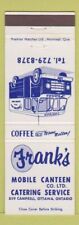 Matchbook cover frank for sale  USA