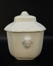 RARO Antigo Ironstone Hotel China Caixa Branca Açúcar com Tampa Com Perfil Cameo 5” X 4 comprar usado RARO Antigo Ironstone Hotel China Caixa Branca Açúcar com Tampa Com Perfil Cameo 5” X 4 comprar usado  Enviando para Brazil