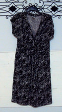 Vestido de malha Worthington tamanho M preto manga curta gola V comprar usado  Enviando para Brazil