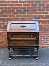 Antique oak bureau for sale  TONBRIDGE
