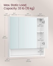 Bathroom mirror cabinet for sale  DUKINFIELD