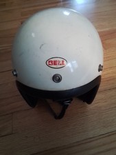 Capacete branco vintage BELL R-T motocicleta tamanho 7? comprar usado  Enviando para Brazil