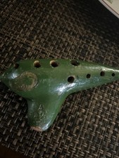 Instrumento de flauta Ocarina argila 11 furos batata doce vintage verde feito na Alemanha comprar usado  Enviando para Brazil