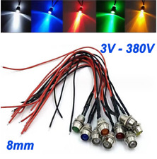 Luz indicadora de LED sinal de aviso 8mm rosca metal 3/6/9/12/24~380V montagem em painel comprar usado Luz indicadora de LED sinal de aviso 8mm rosca metal 3/6/9/12/24~380V montagem em painel comprar usado  Enviando para Brazil