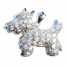 Dog pendant studded for sale  Bayonne