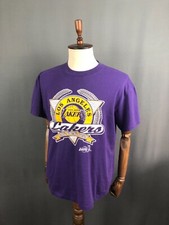 Camiseta NBA Los Angeles Lakers algodão roxo masculina tamanho XL estampada vintage comprar usado  Enviando para Brazil