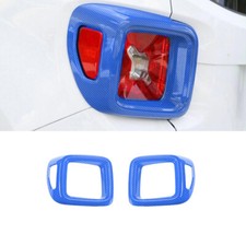 Usado, Acabamento de lâmpada traseira externa para Jeep Renegade 2016-2023 azul fibra de carbono comprar usado  Enviando para Brazil