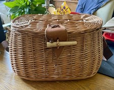 Wicker fishing creel for sale  SHEFFIELD