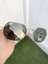 Novo com etiquetas Ray Ban Octagon RB3556 3556 ouro 001/31 tamanho 53/21 estojo incluído comprar usado  Enviando para Brazil