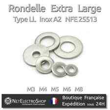 Rondelle Extra Large (LL) Inox A2, M3 M4 M5 M6 M8, Lot 5 à 100 pcs comprar usado  Enviando para Brazil