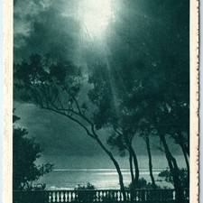 C1920s Itália Moonlit Coast Sea Night Sky Balaustrada G. Leopardi Poesia Ciano A350 comprar usado  Enviando para Brazil