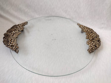 Bugiganga de vidro transparente grande vidro temperado e cabo de placa de prata 3D 35cm comprar usado  Enviando para Brazil